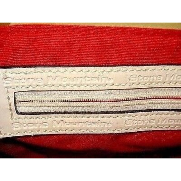 Stone Mountain Shoulder Bag Cream Canvas Leather Trim Purse Handbag NWOT - Picture 9 of 10